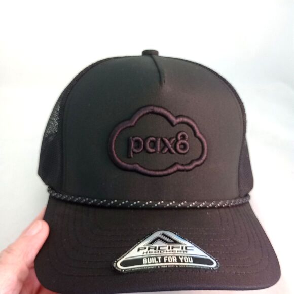 PAX 8 Strapback Hat Cap Black Otto Cloud Services 6 Panel - Picture 3 of 7